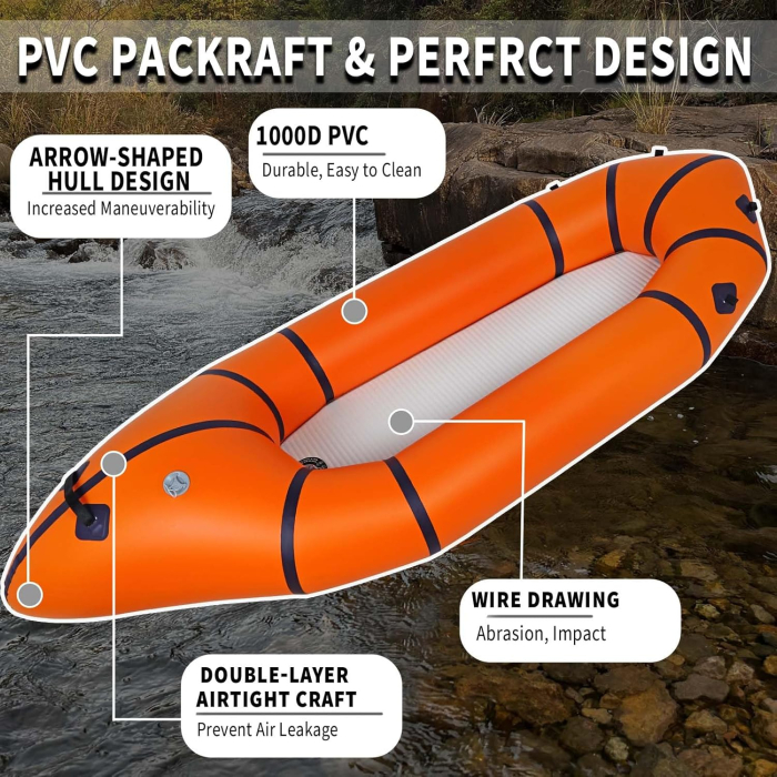 Maelstrom 235 PVC Packraft [Orange}